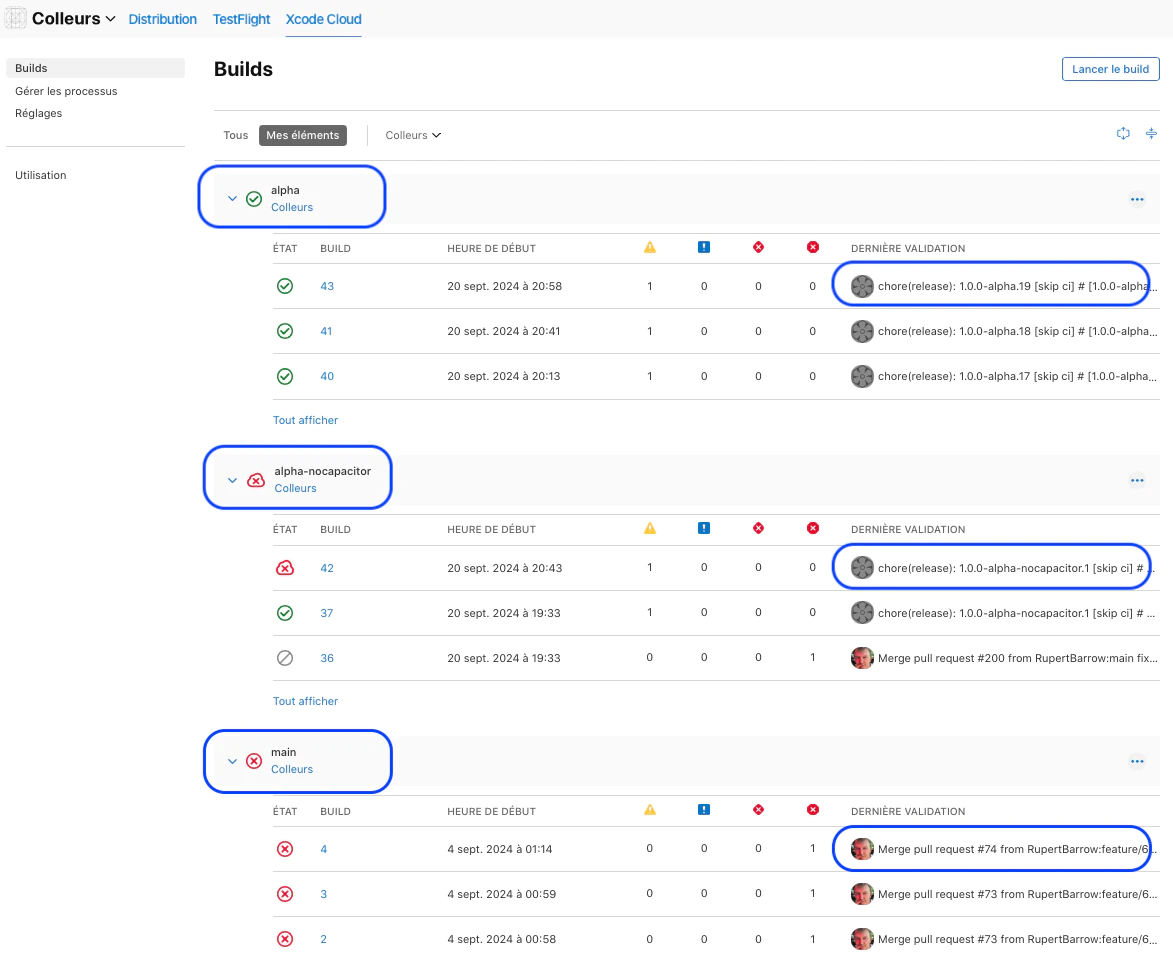 Membangun binari aplikasi di XCode Cloud dengan saluran CapGo