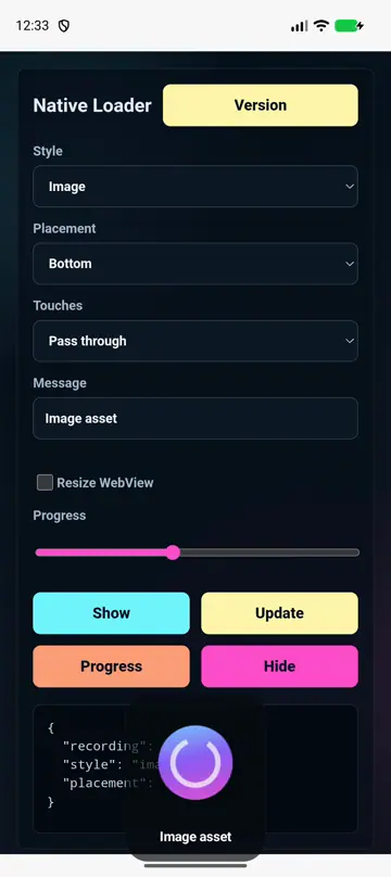 Image native loader preview