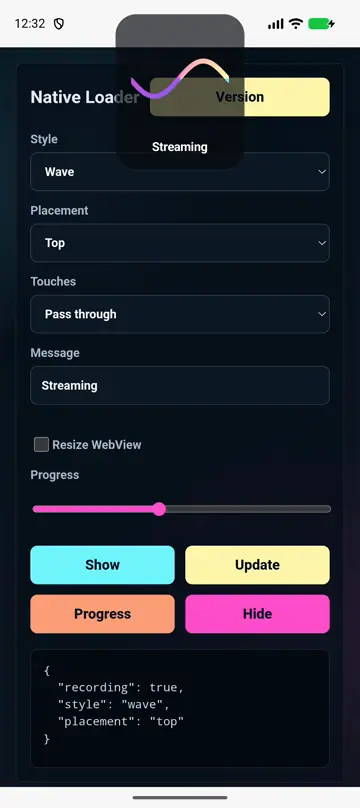 Wave native loader preview