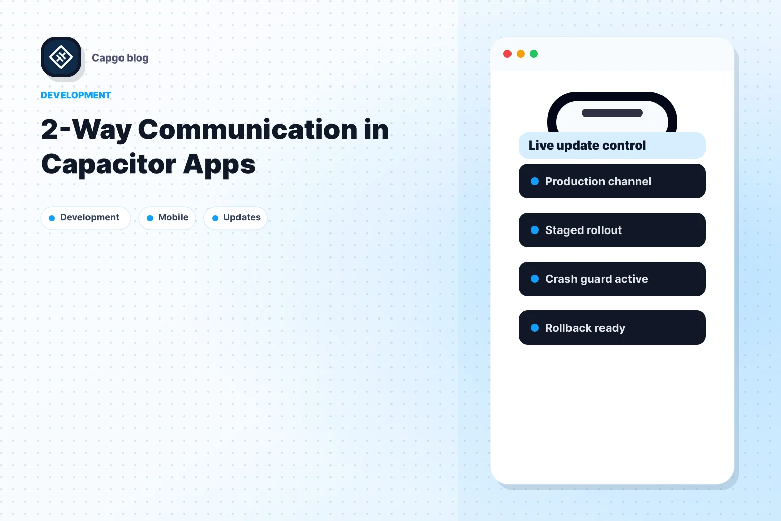 2-Way Communication in Capacitor Apps