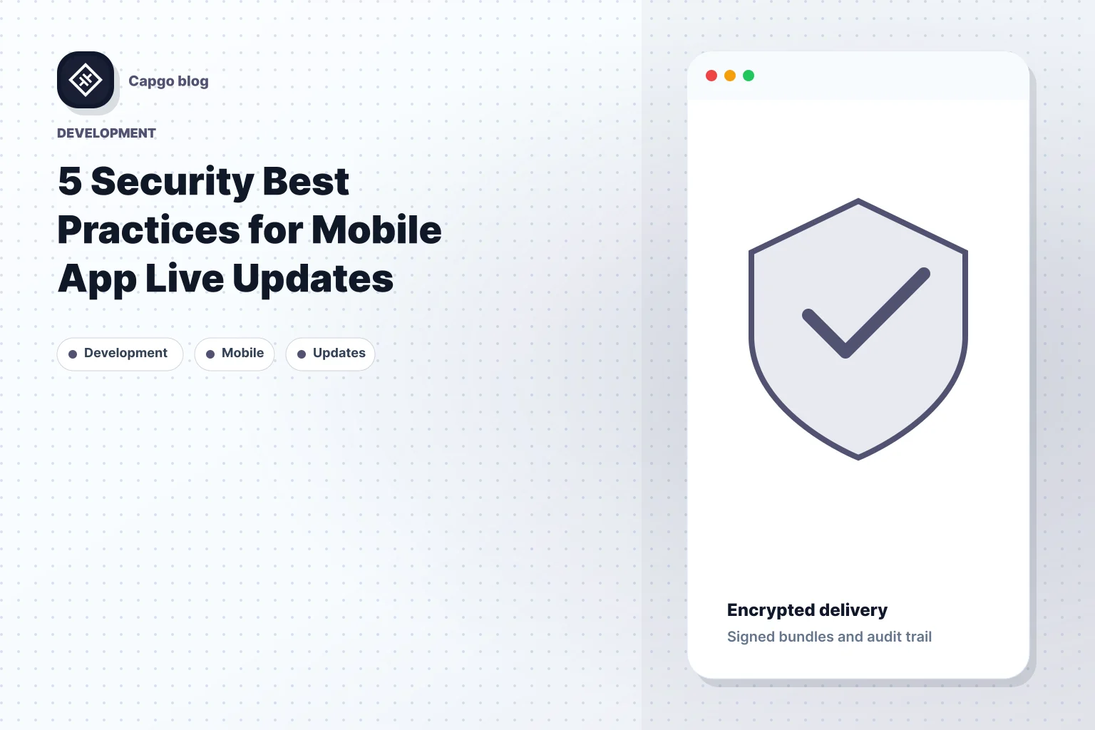 5 Security Best Practices for Mobile App Live Updates