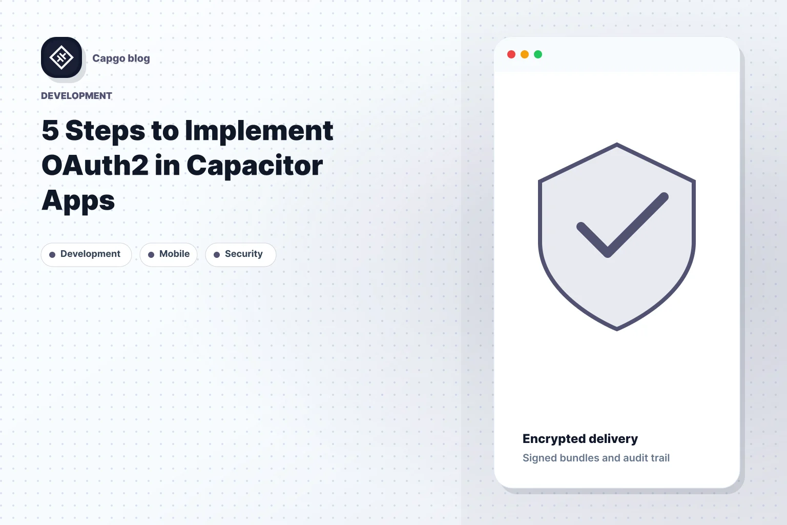 5 Steps to Implement OAuth2 in Capacitor Apps