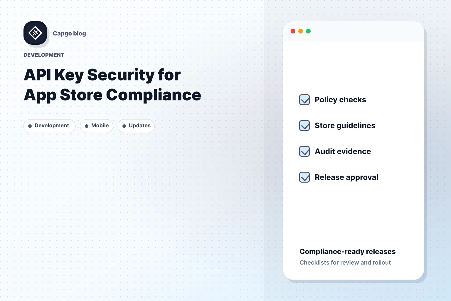 API Key Security for App Store Compliance