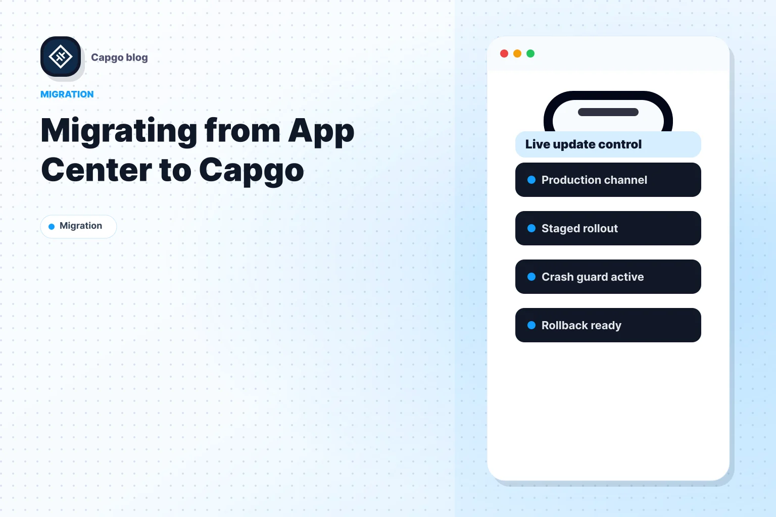 Migrating from App Center to Capgo