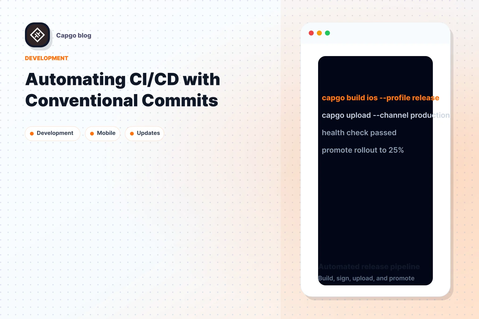 Automating CI/CD with Conventional Commits