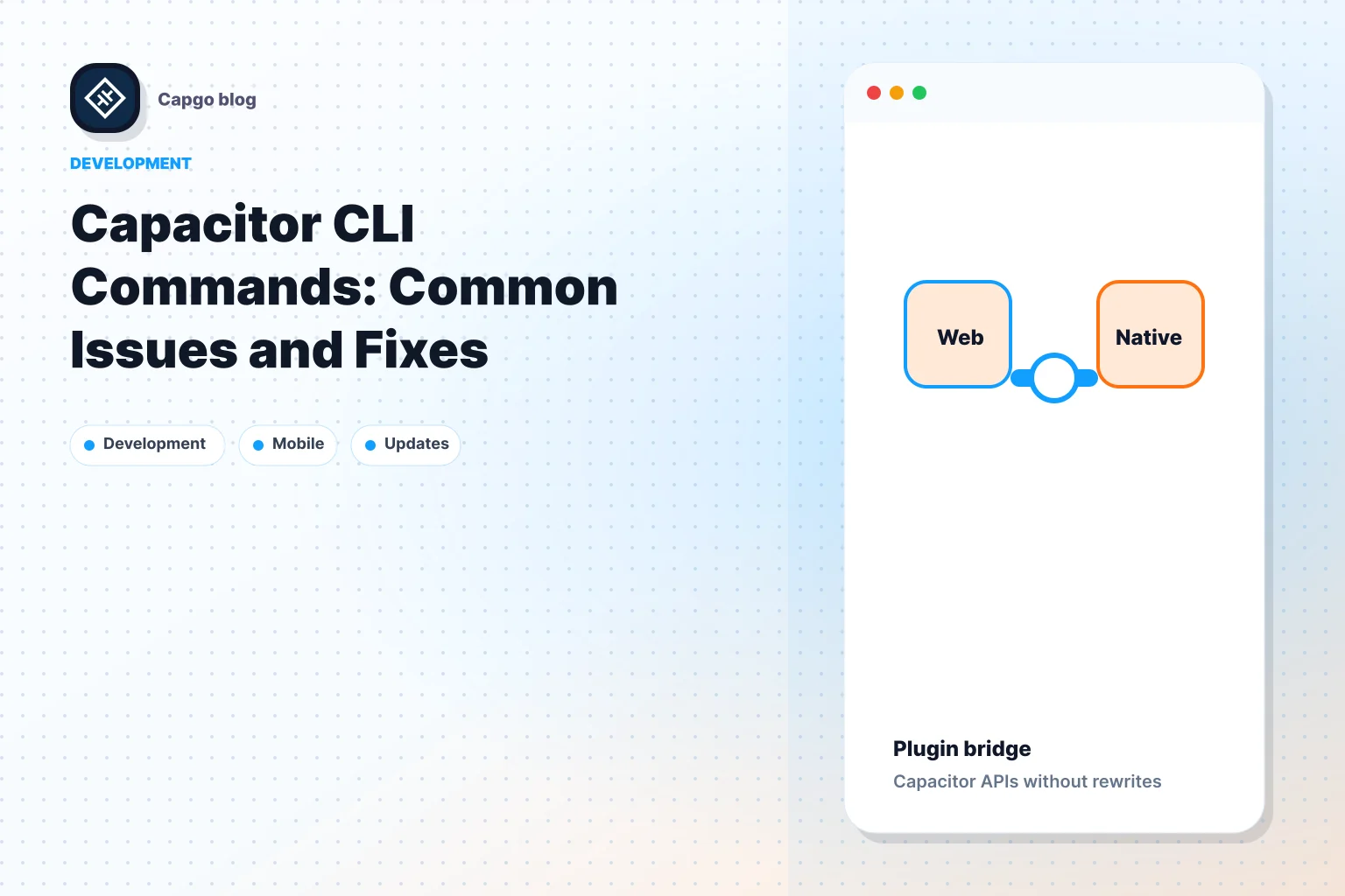 Capacitor CLI Commands: Common Issues and Fixes