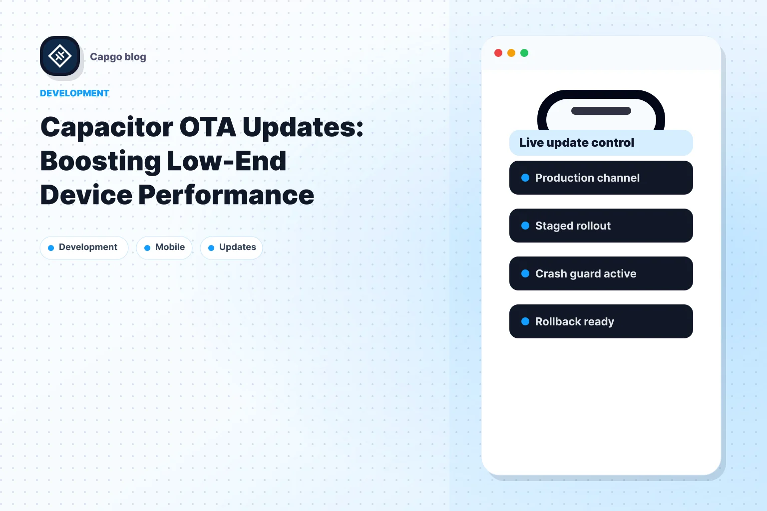 Capacitor OTA Updates: Boosting Low-End Device Performance