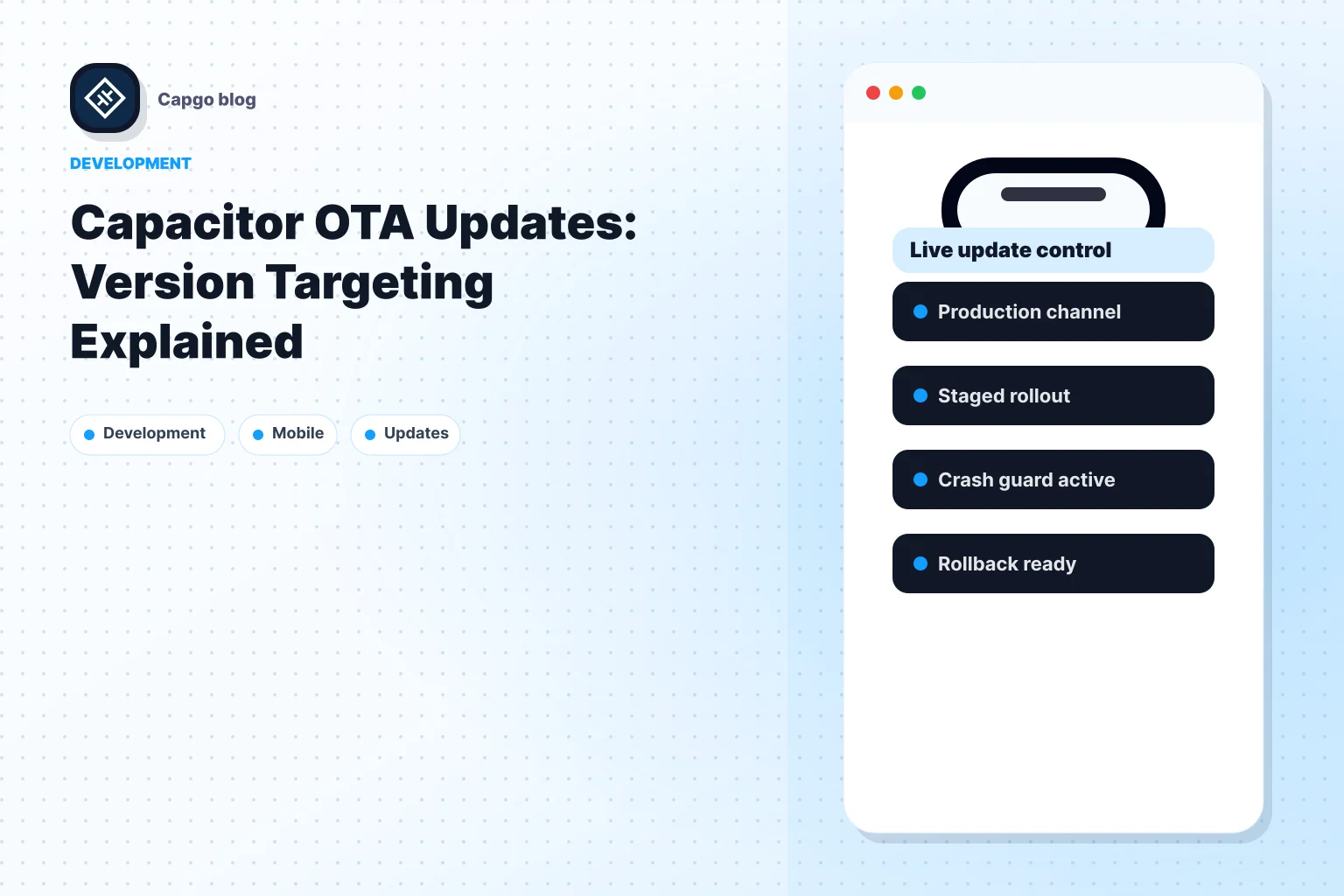 Capacitor OTA Updates: Version Targeting Explained