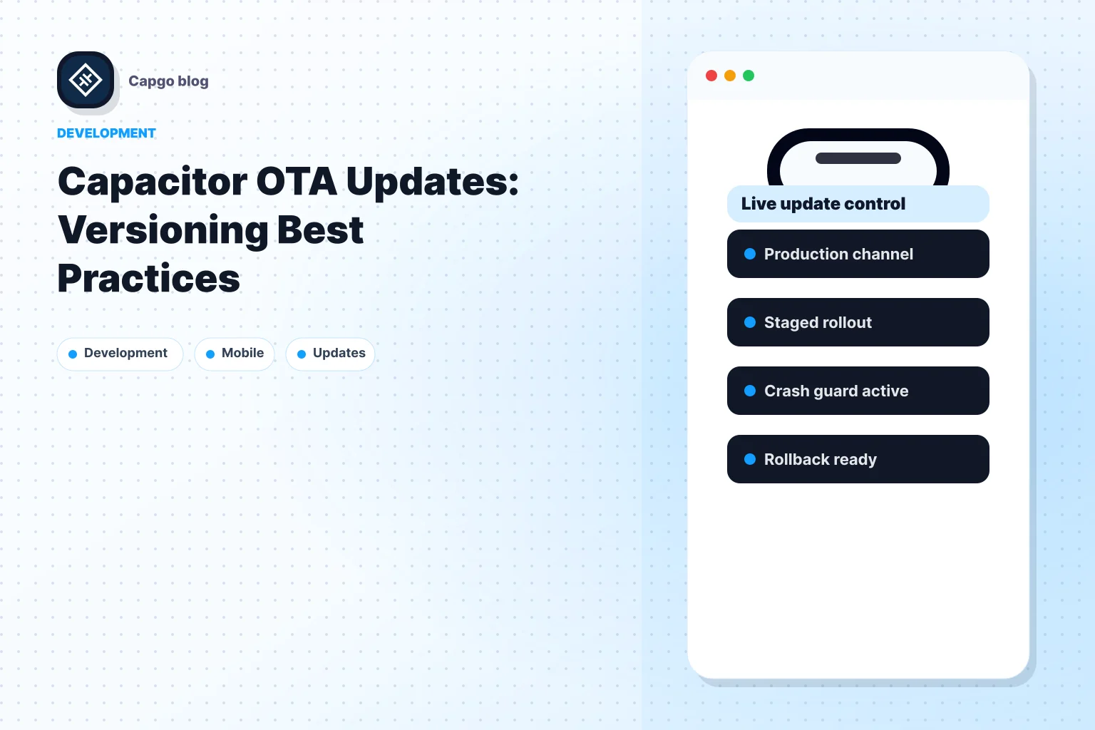 Capacitor OTA Updates: Versioning Best Practices