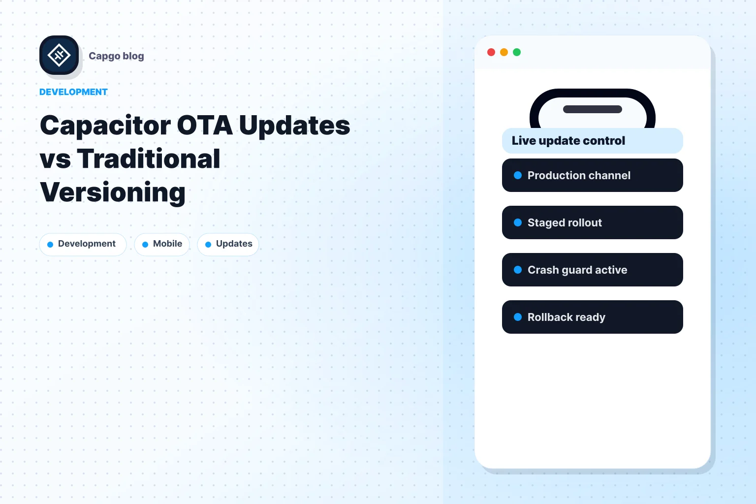 Capacitor OTA Updates vs Traditional Versioning