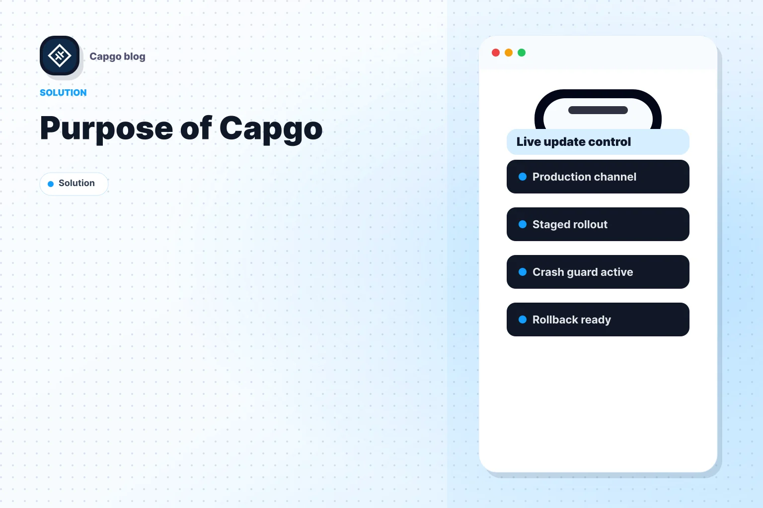 Purpose of Capgo