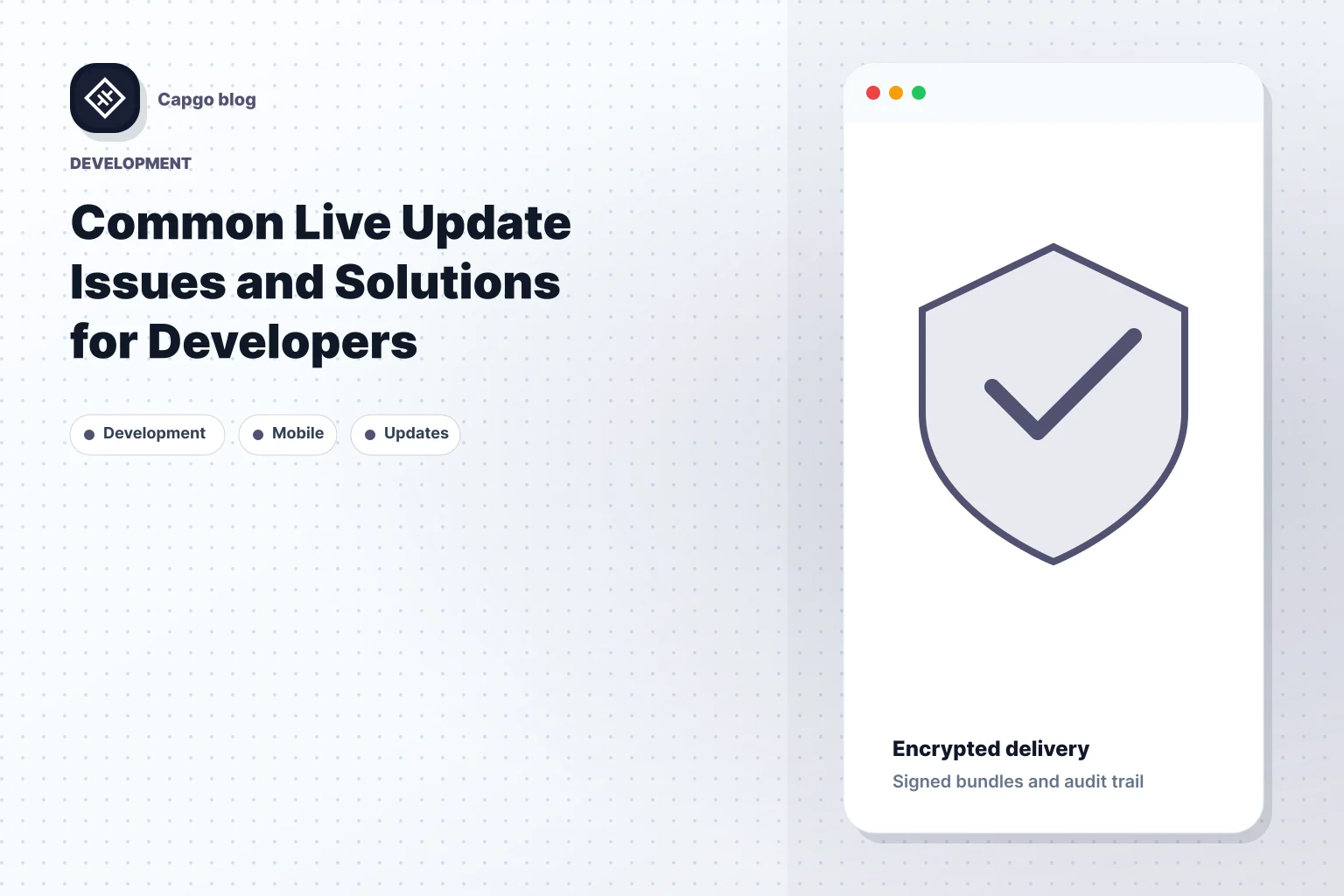 Common Live Update Issues and Solutions for Developers