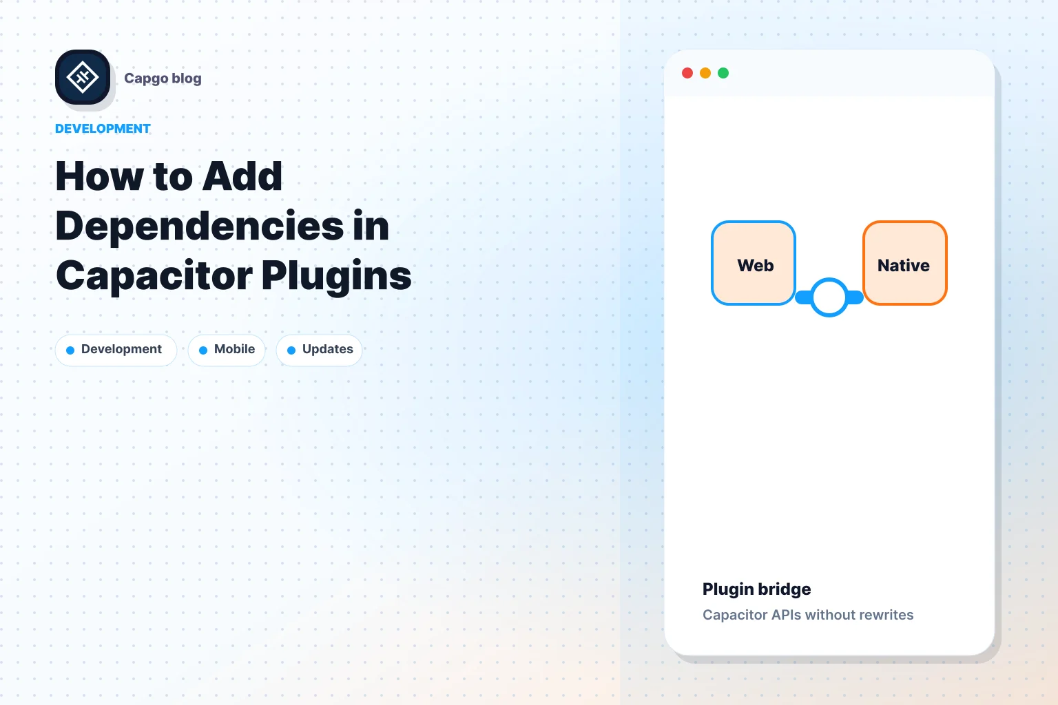 How to Add Dependencies in Capacitor Plugins