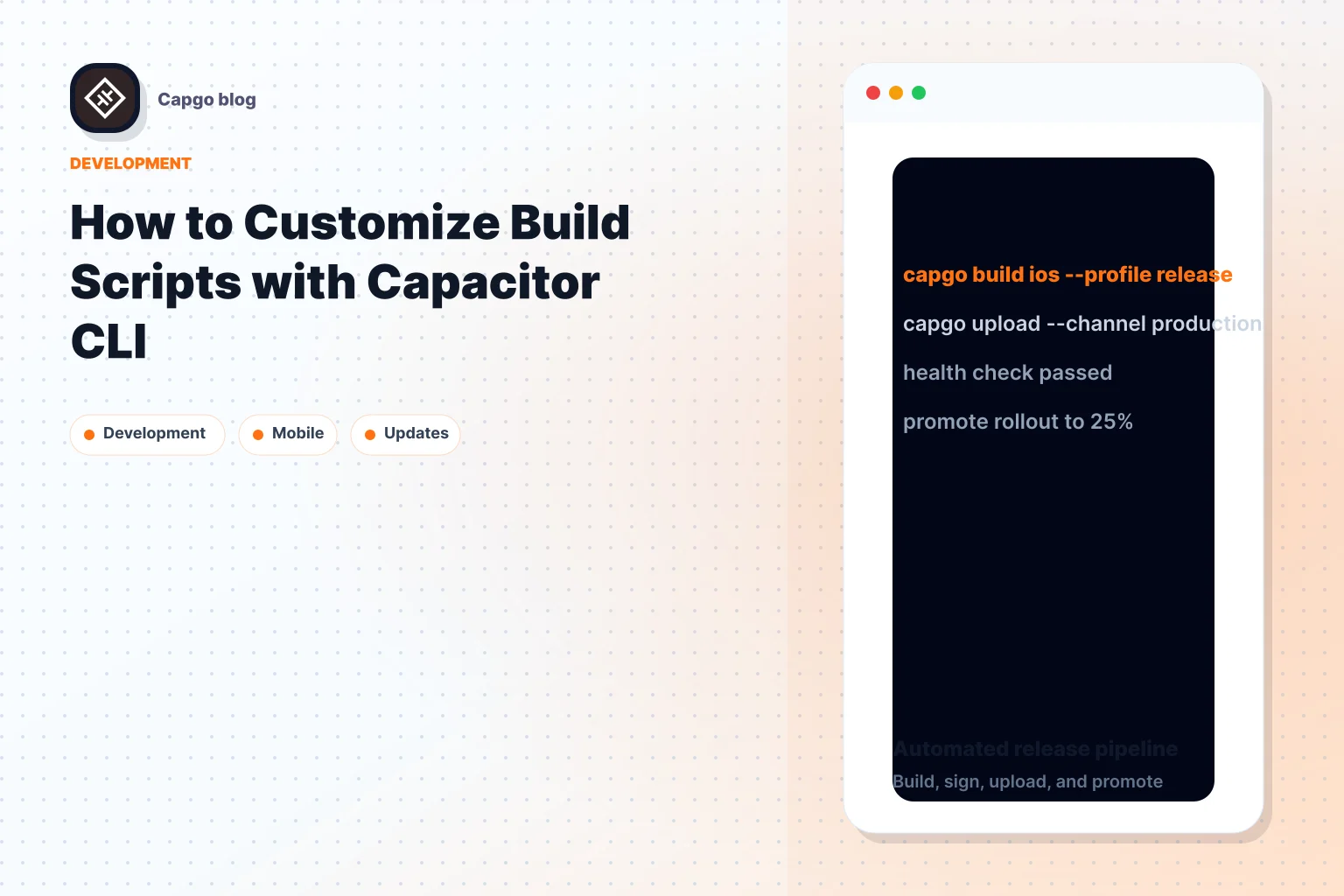 How to Customize Build Scripts with Capacitor CLI