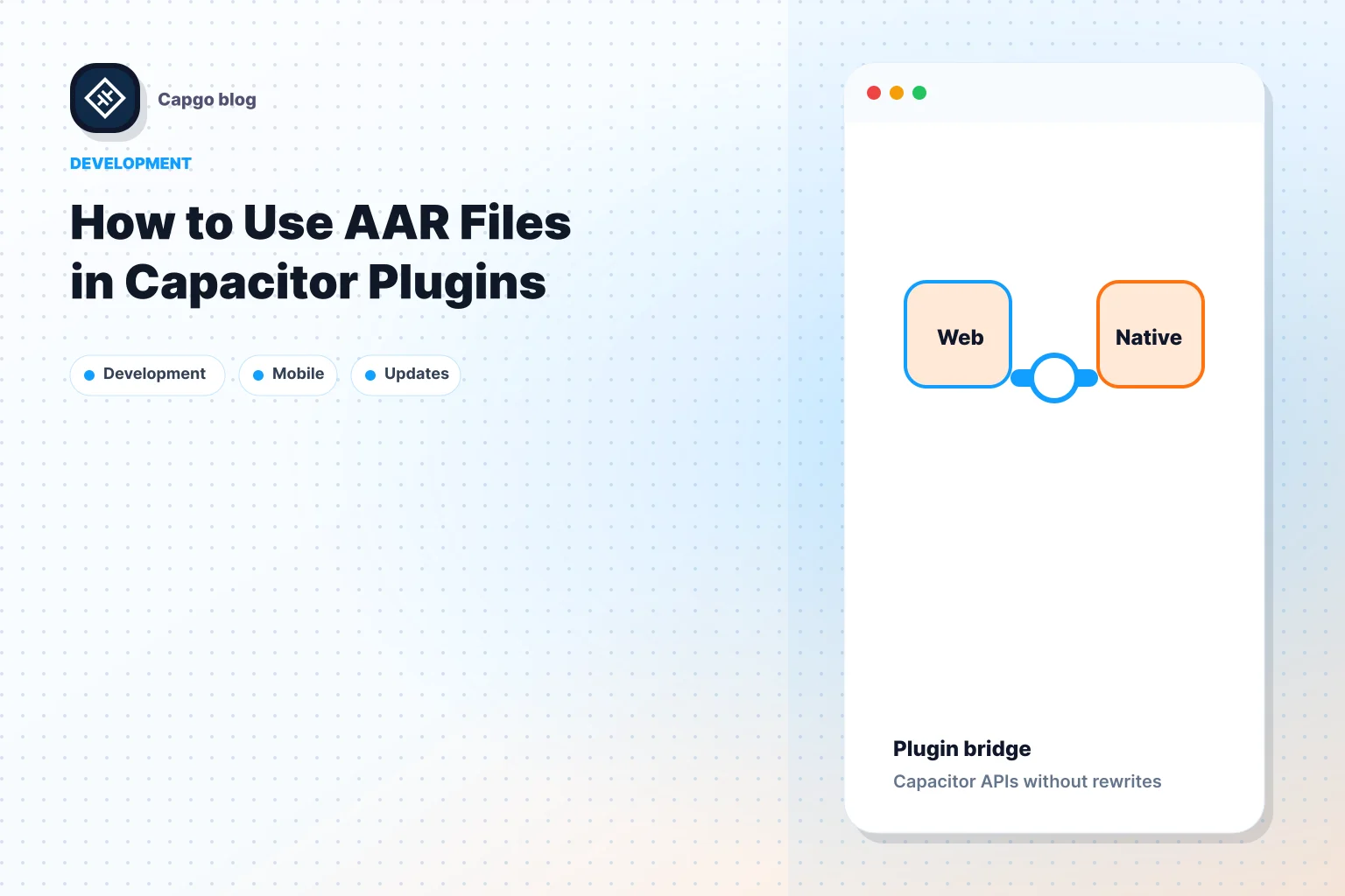 How to Use AAR Files in Capacitor Plugins