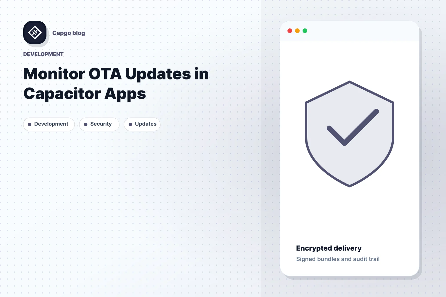Monitor OTA Updates in Capacitor Apps