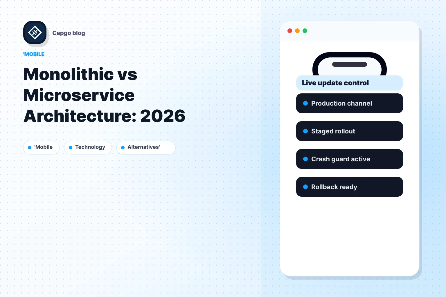 Monolithic vs Microservice Architecture: 2026 Guide