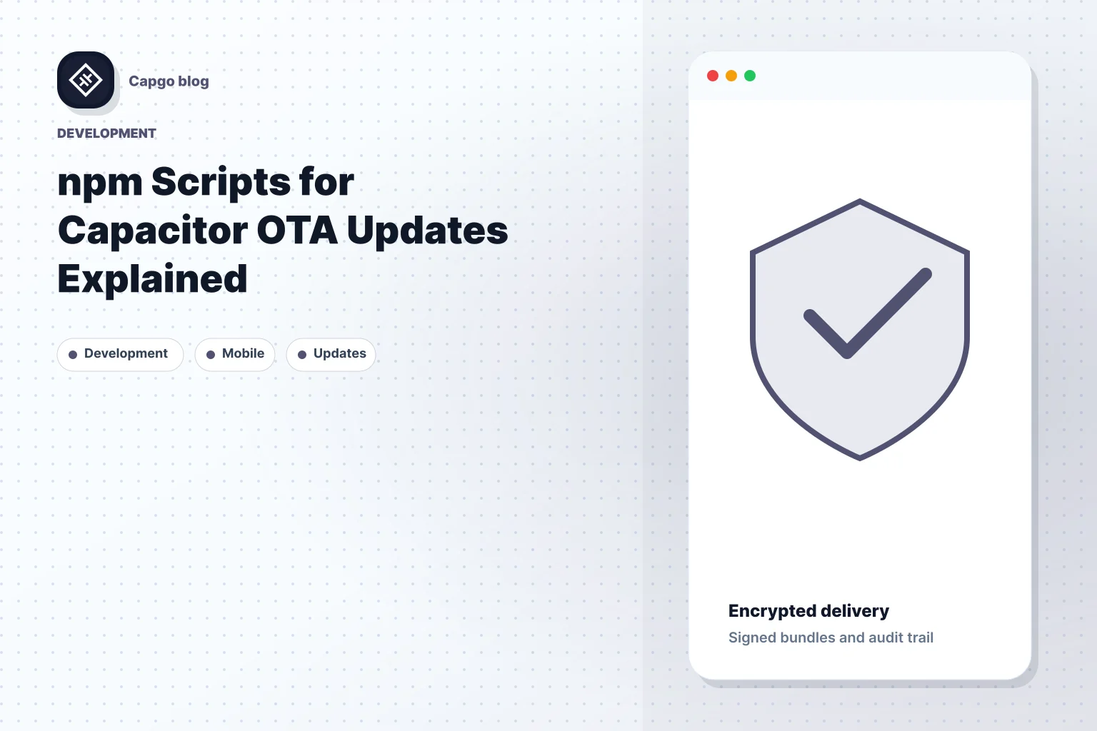 npm Scripts for Capacitor OTA Updates Explained