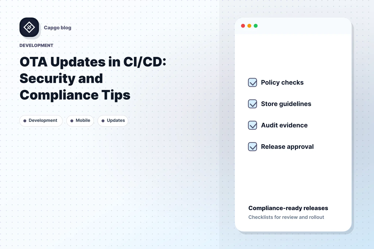 OTA Updates in CI/CD: Security and Compliance Tips