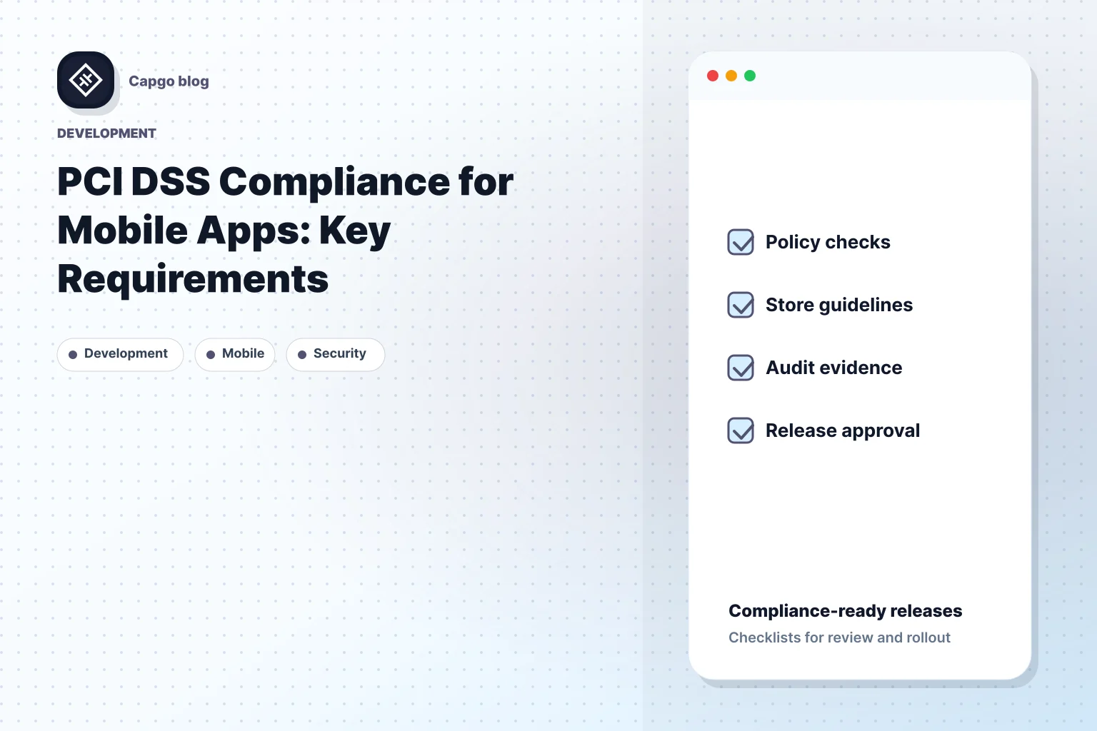 PCI DSS Compliance for Mobile Apps: Key Requirements