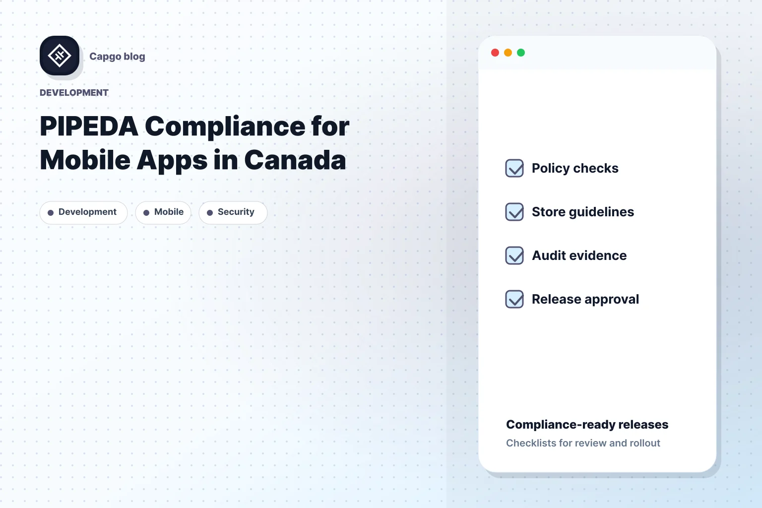 PIPEDA Compliance for Mobile Apps in Canada