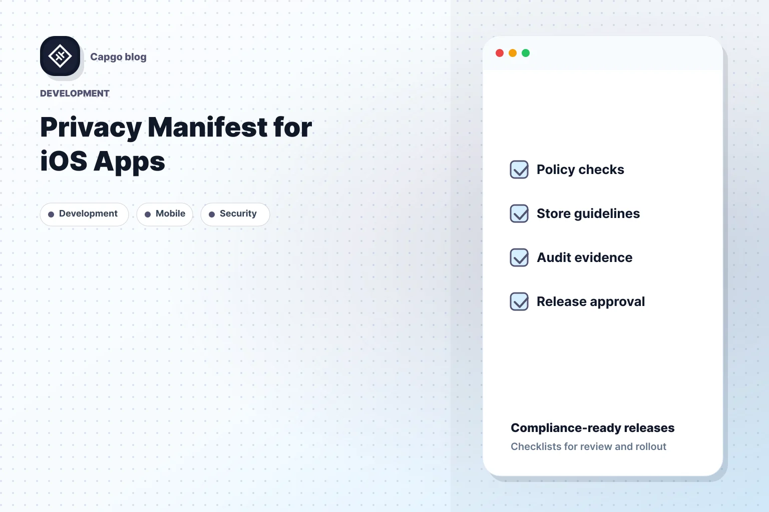 Privacy Manifest for iOS Apps