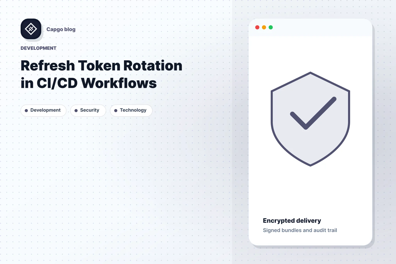 Refresh Token Rotation in CI/CD Workflows