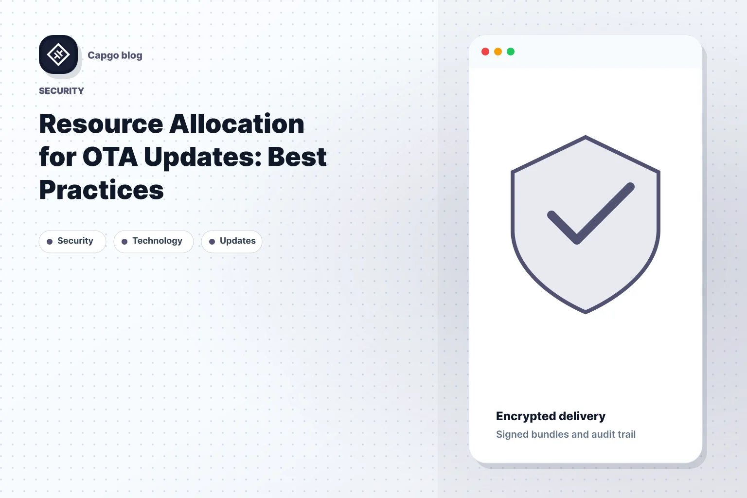 Resource Allocation for OTA Updates: Best Practices