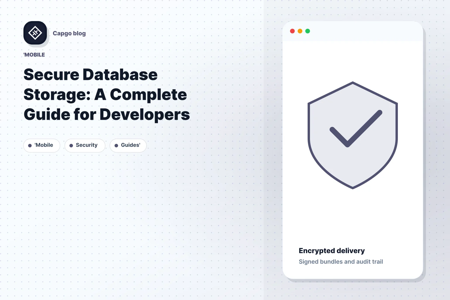 Secure Database Storage: A Complete Guide for Developers