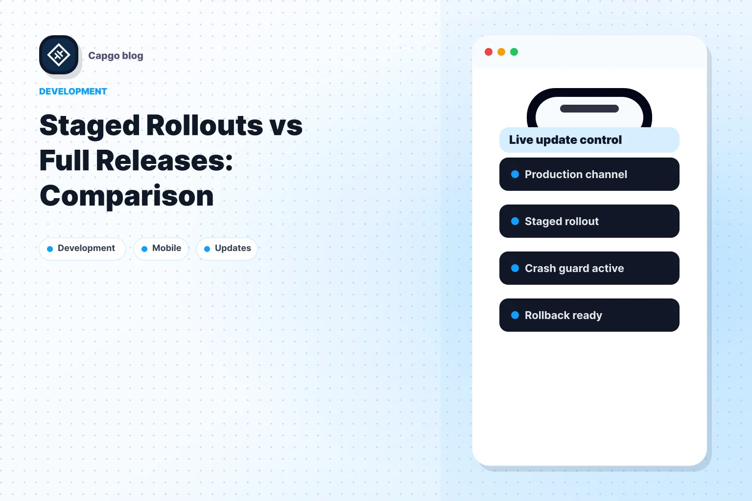Staged Rollouts vs Full Releases: Comparison