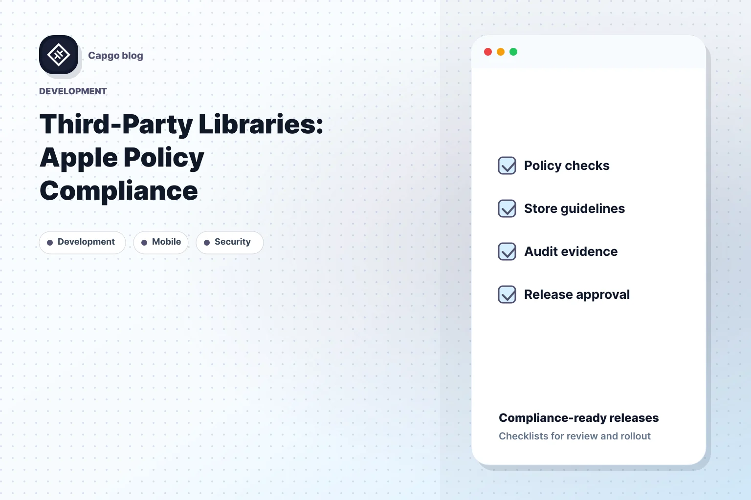Third-Party Libraries: Apple Policy Compliance