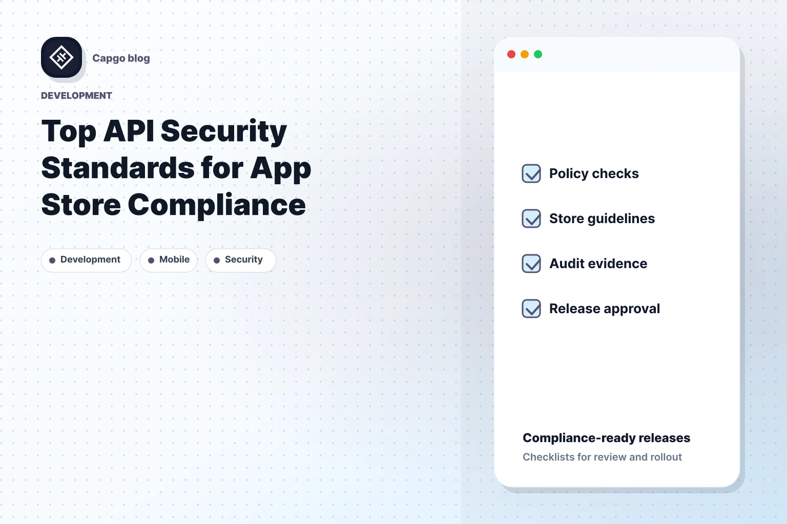 Top API Security Standards for App Store Compliance
