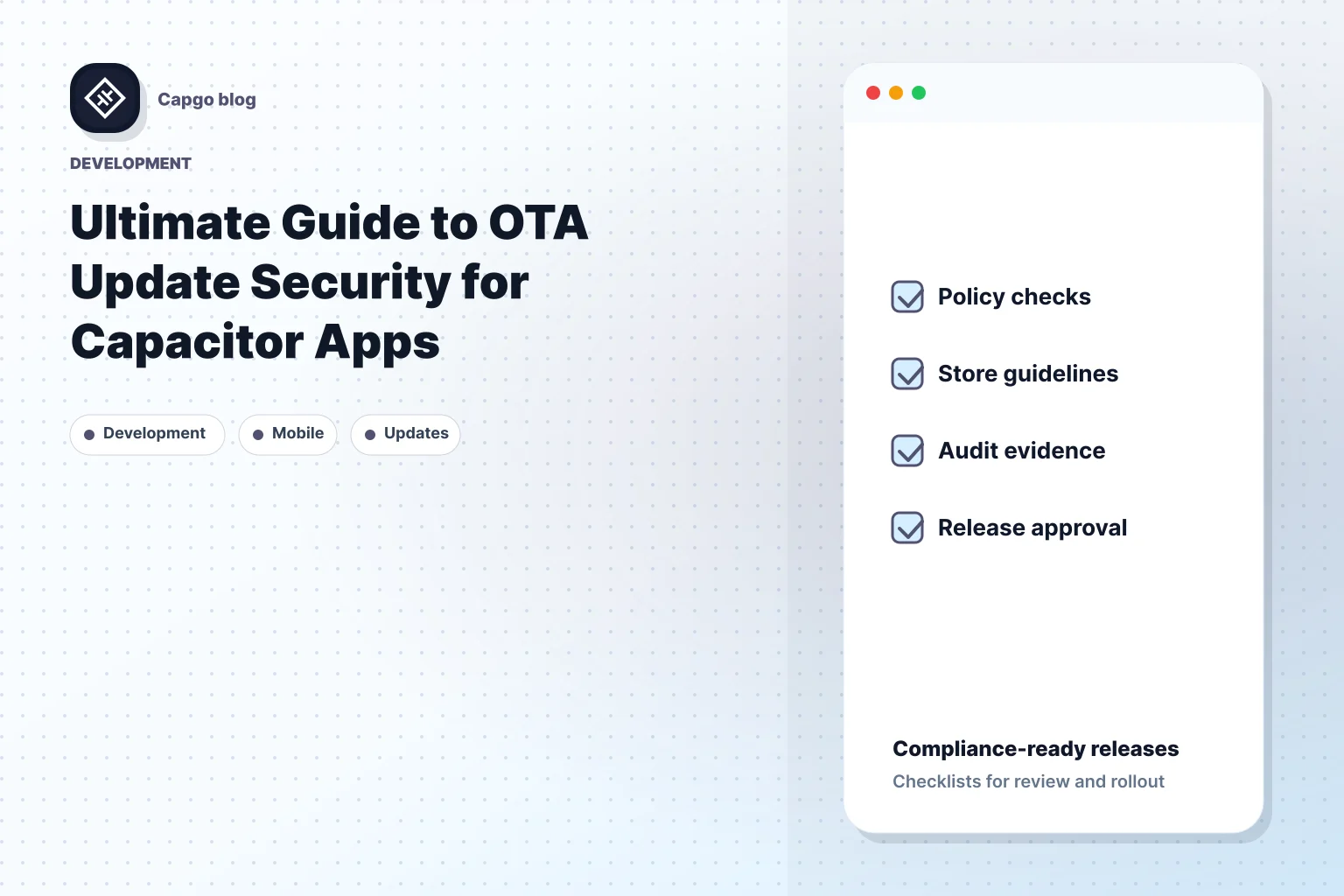 Ultimate Guide to OTA Update Security for Capacitor Apps