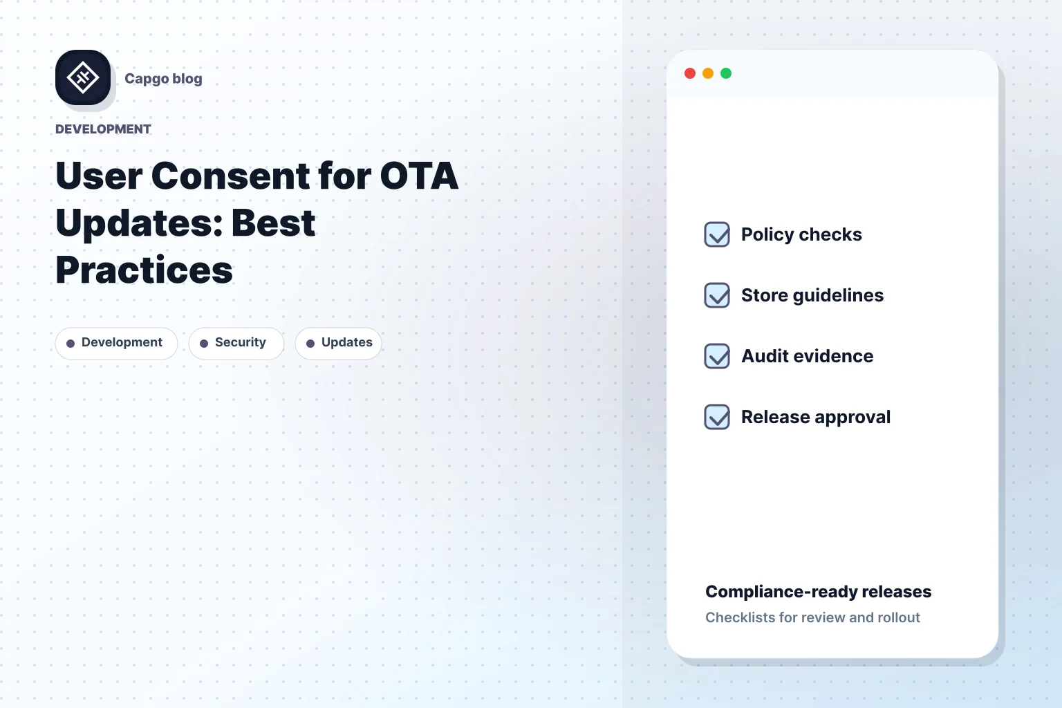 User Consent for OTA Updates: Best Practices