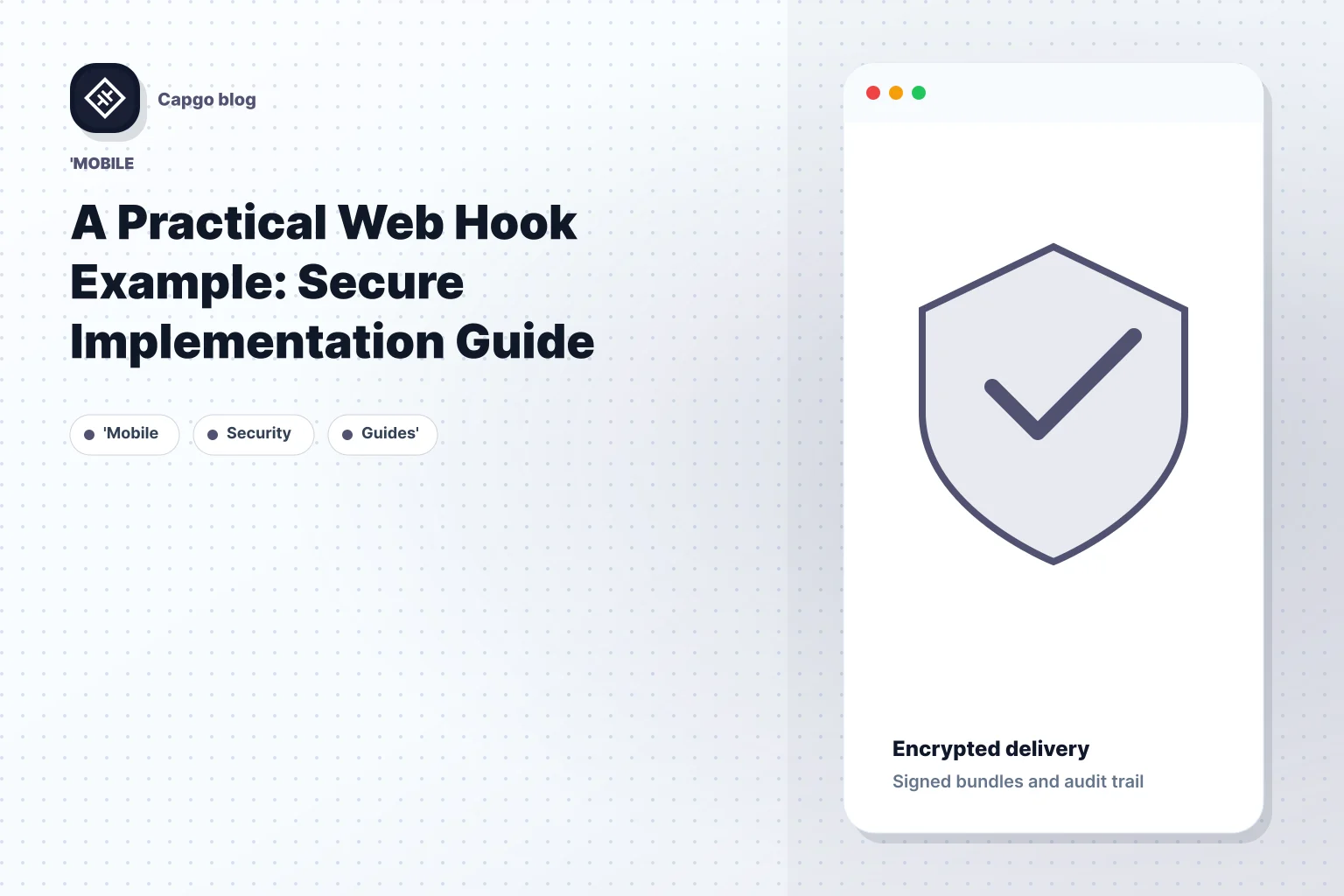 A Practical Web Hook Example: Secure Implementation Guide