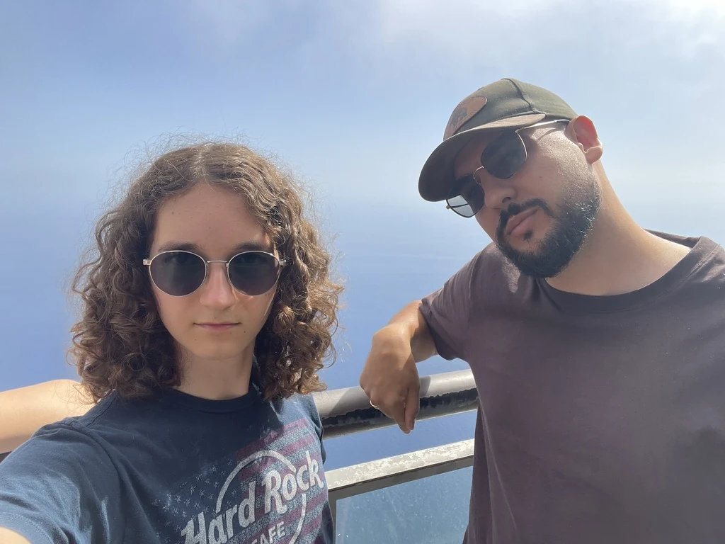 Michael and Martin at Câmara De Lobos viewpoint