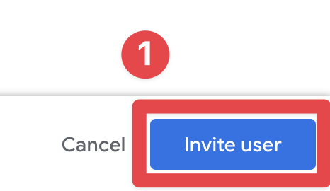 Google Play Console invite user
