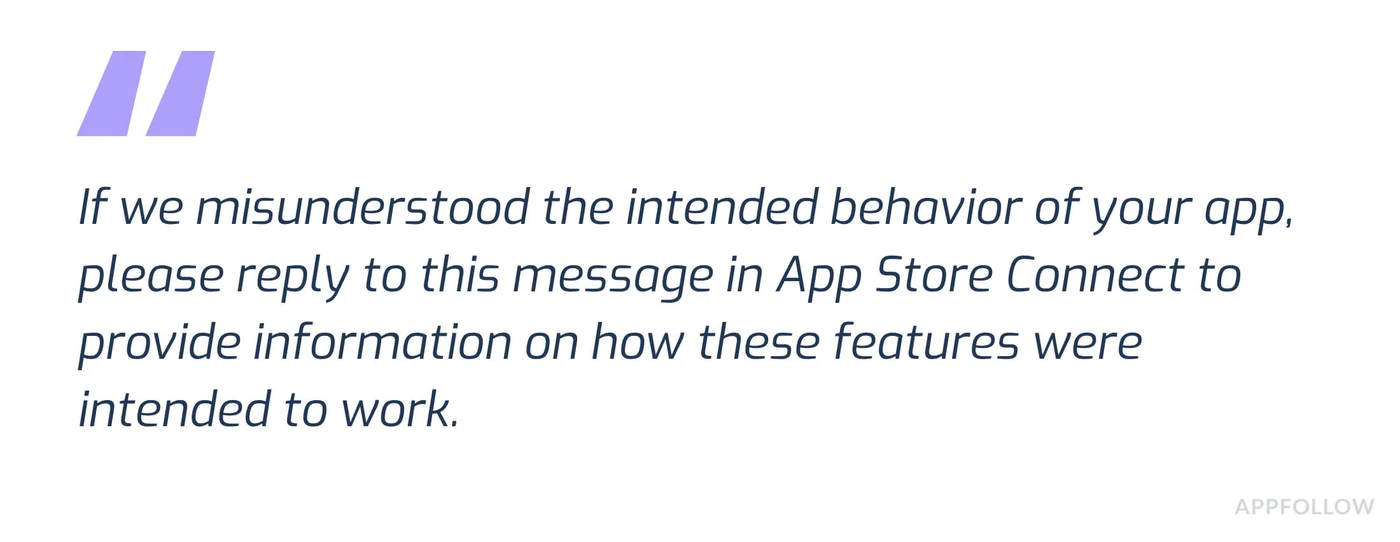 App Store Clarification Process