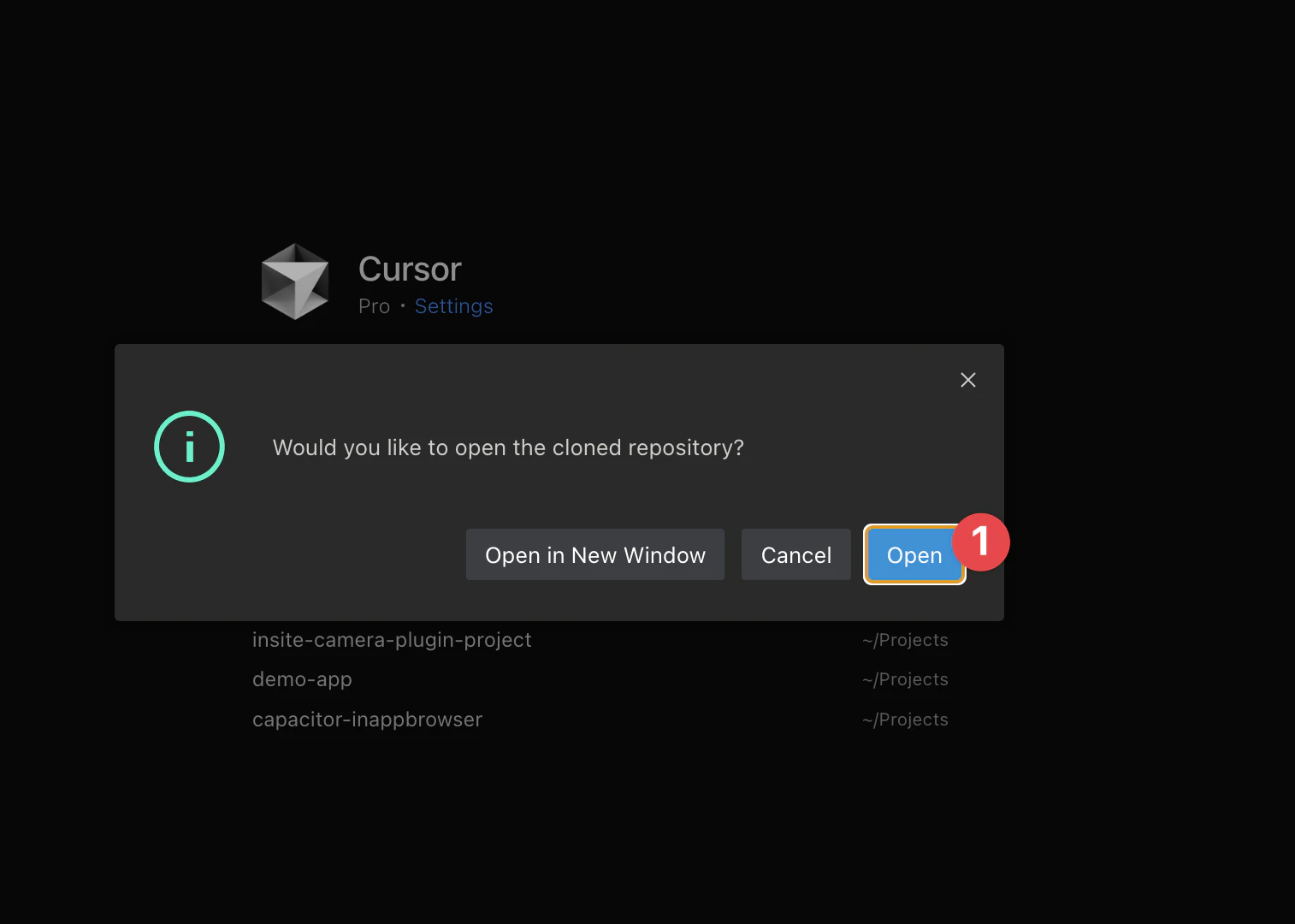 Open in Cursor