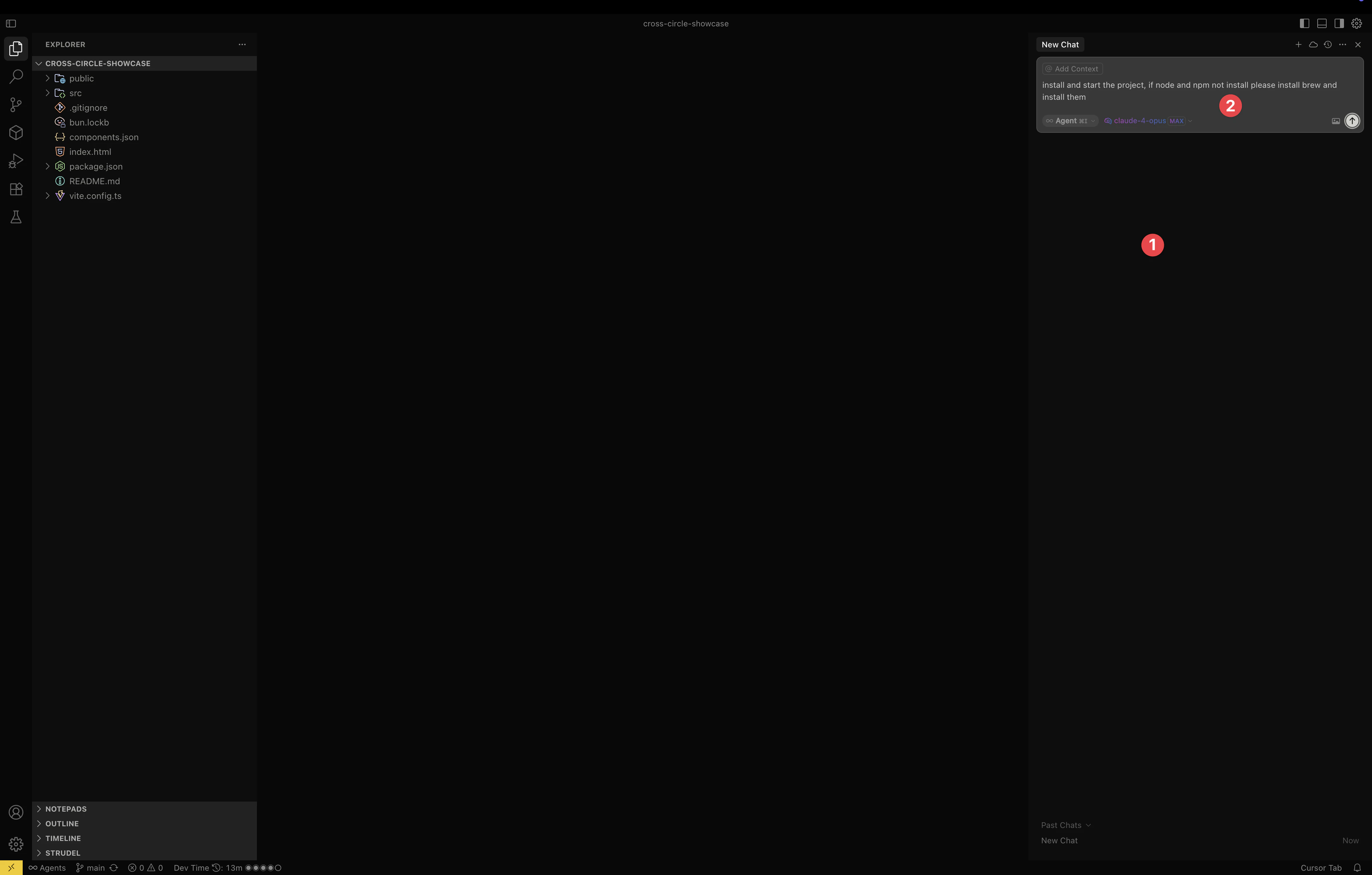 Start Cursor